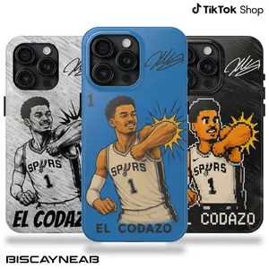 Crazy Hispanic El Codazo Wemby Phone Case, El Codazo Go Spurs Go Phone Cover, 2026 Basketball Playoffs 17 Air Pro Max