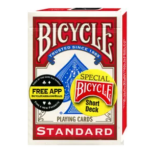 Bicycle Short Deck (Red) by US Playing Card Co.