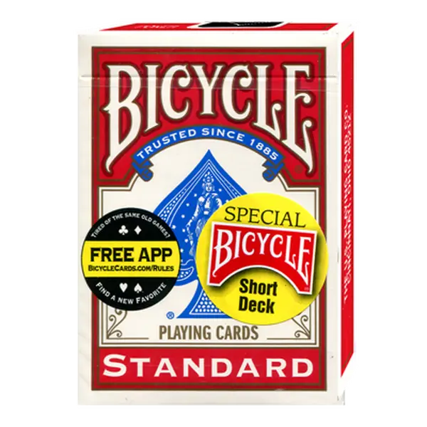 Bicycle Short Deck (Red) by US Playing Card Co.
