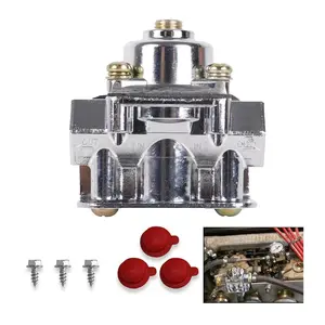 12803 Car Fuel Pressure Regulator, Fit for Holley 12-803 4.5-9 PSI 3/8 Inch 3/8" NPT Ports