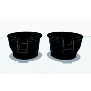 2x Land Rover Discovery 2 Upper Cup Holder Inserts | 99-04 NEW Pair FJI000060PUY