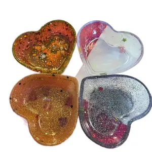 Mystery Heart shaped Resin trinket dish jewelry dish catch all tray