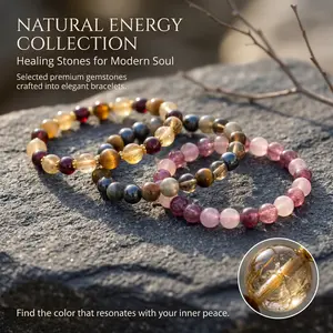Buy one and get another one randomly for free The Whisper of the Earth Tiger's Eye Smoky Quartz & White Crystal Trio for Harmonious Energy and Serene Environment Decorative Stones Enhance Your Space with Natural Beauty and Calmness