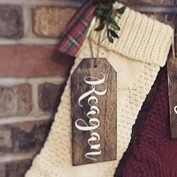 custom name stocking tag