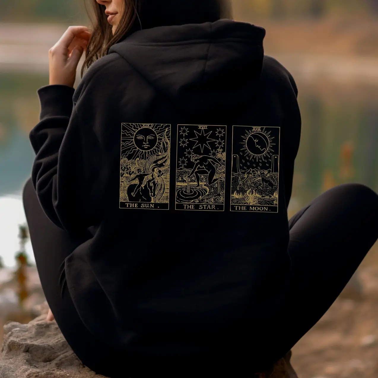 Tarot Hoodie Tarot Card Shirt Witchy Stuff Vintage Tarot Goth Clothes Wiccan Gifts Alt Clothing Celestial Hoodie Whimsigoth Clothing Wicca