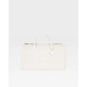 Signature Weekender Duffle Bag in White