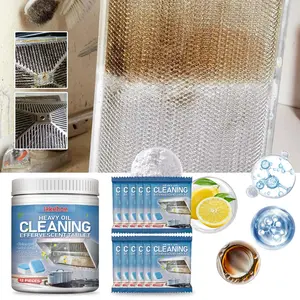 Jakehoe Kitchen Cleaning Effervescent Tablets (bucket Pack), Multi-Purpose Grease Cleaner for Stove and Range Hood, Durable Cleansing Solution