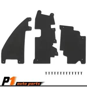 3Pc Rad /Grille Air Deflector Set w/ Fasteners Fits 09-14 Ford F150 09-14 Raptor Truck Cover Truck Bed Cover