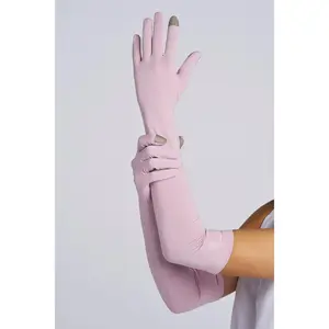 Unisex Culebra Long Full Finger Gloves | Dusty Mauve