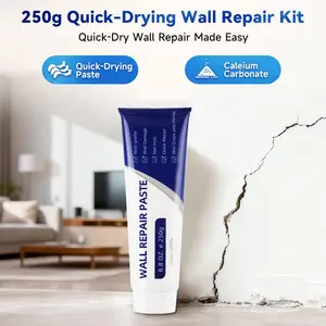 Drywall Patch Repair Kit, 250g Wall Mending Agent, Multi-functional Quick-drying Wall Repair Paste, Adhesive, Heavy Duty, Concrete Sealant Waterproof, Self Adhesive.