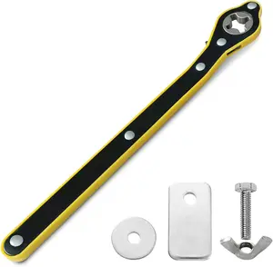 Universal Ratchet Wrench 360 Swivel Hex Gear Spanner with Long Ergonomic Handle High Strength Labor Saving Tool for Small Cars and SUVs