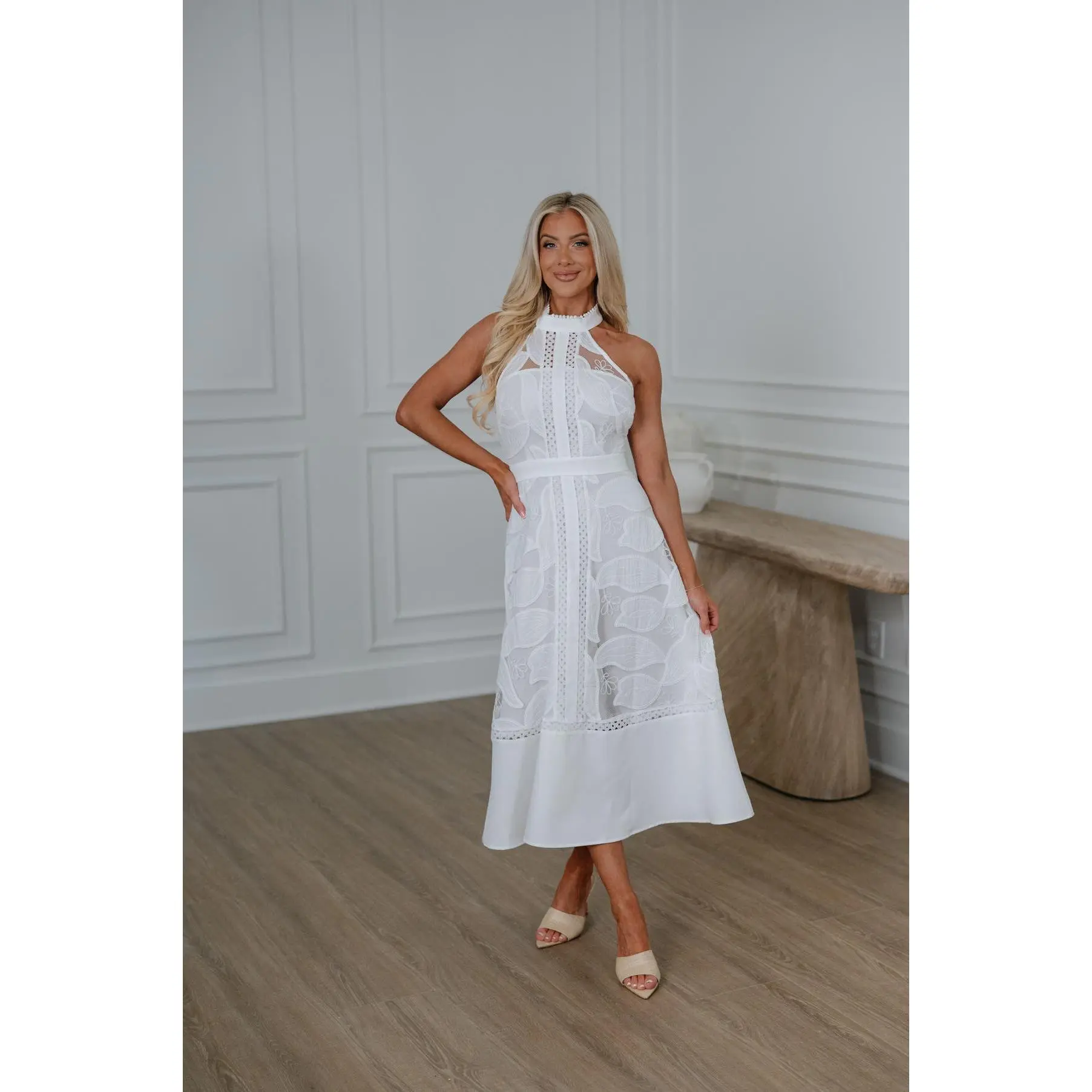 Womens White dresses mid long - TikTok Shop