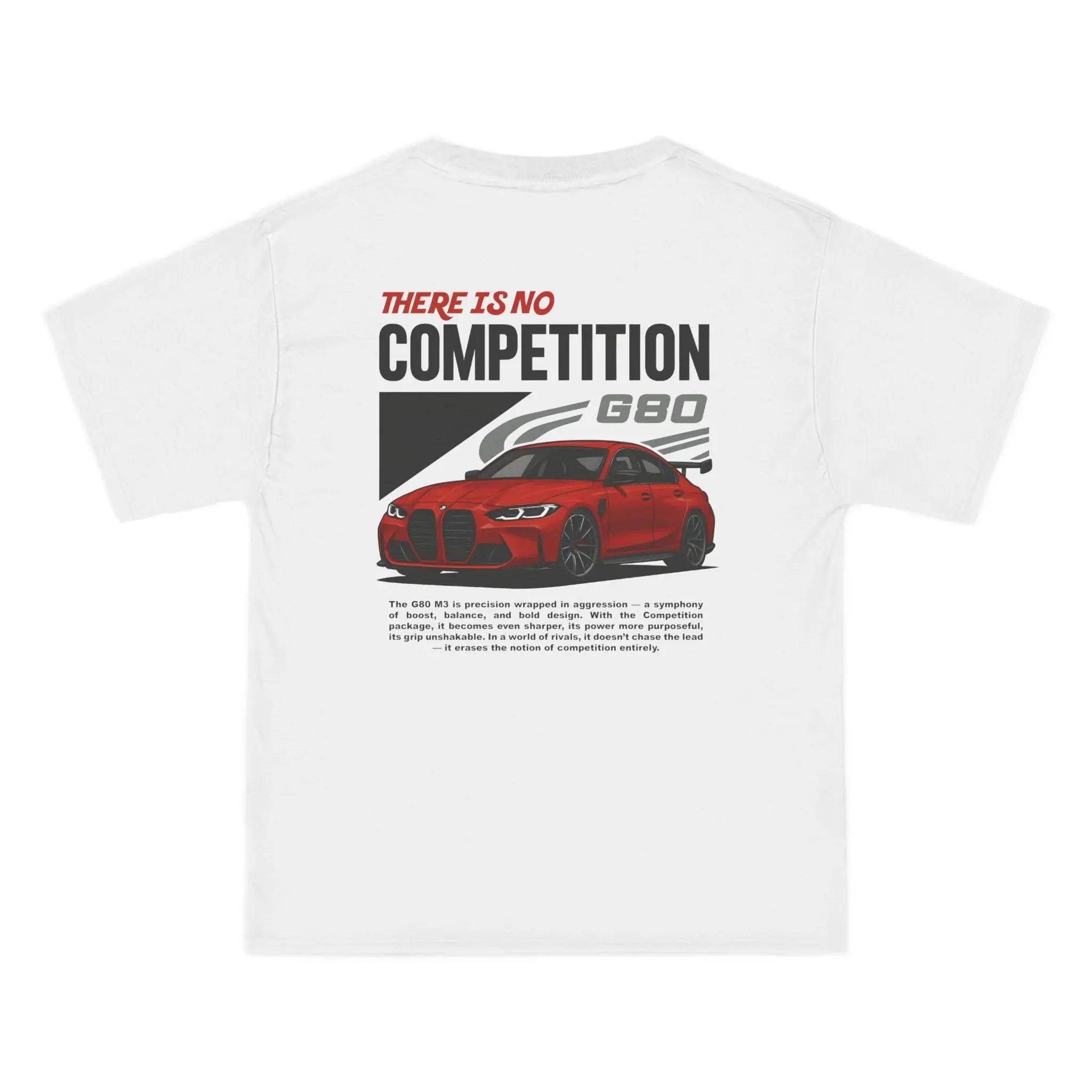 G80 M3 Competition Graphic T-Shirt Sweatshirt Hoodie 2 Sided, Car Enthusiast and Fans Gift, Streetwear Unisex Tee