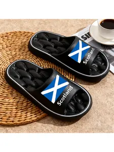 1pc Scottish Print Women'S Lightweight Hollow Out Slippers - Indoor/Outdoor House Shoes, All-Season Comfort for Home, Beach, Bathroom, - - Easy-Clean Sole, Indoor Slippers, Beach Footwear, Women Shoes