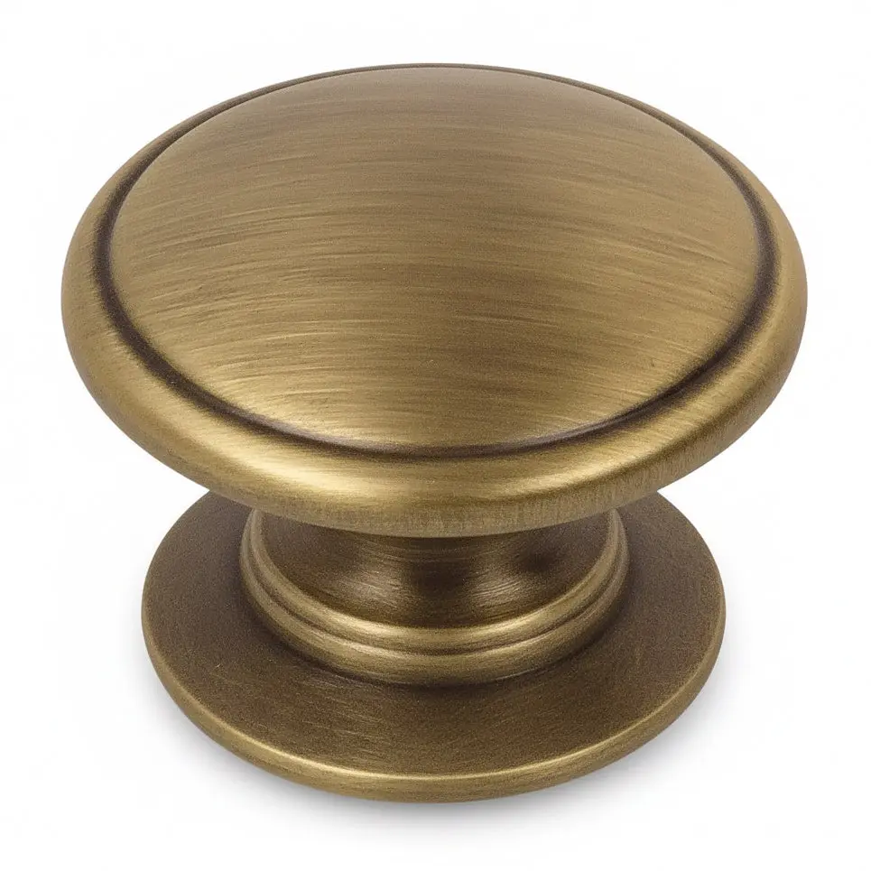 Cosmas 4702BAB Brushed Antique Brass Cabinet Knob