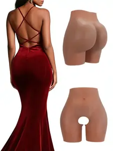 New Fashion Women's Silicone Hip Shaping Device, Silicone Shorts, Shapewear, Thong Style, Thigh Area Thickened, Creates Hourglass Figure, Enhances Hip Curve, Suitable for Various Attire and Occasions.