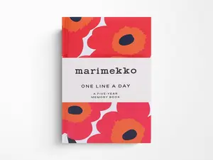 Marimekko Red Unikko One Line a Day A Five-Year Memory Book