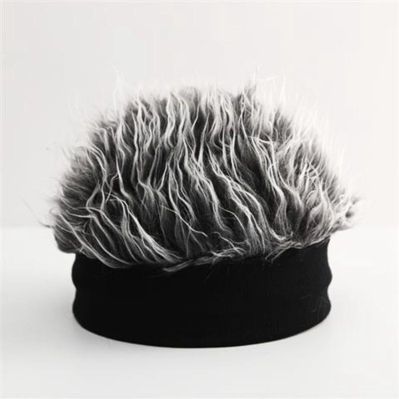 Hat Handsome Simulation Wig Short Hair Retro Hip Hop Spoon Sugar Free Melon Skin Black Gang Landlord Party Favours 2025 New