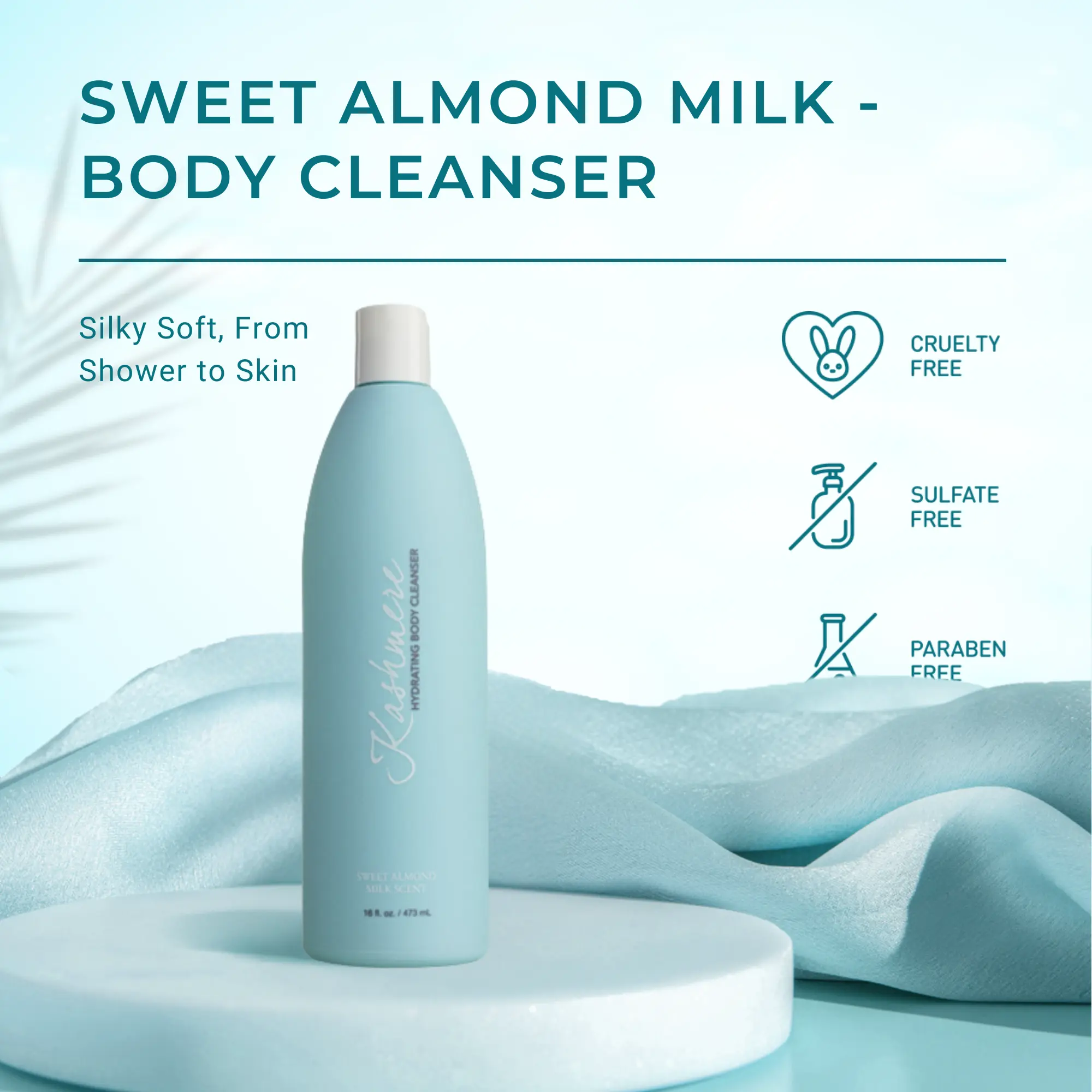 Sweet Almond Milk Body Cleanser - Gentle, Hydrating Daily Cleanser by Kashmere Kollections