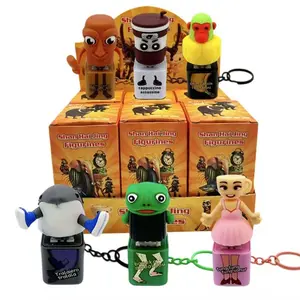 Italian Brainrot Clicker Fidget Keychain with Sound and LED Light - Tralalero Tralala Shark, Tung Tung Tung Sahur, Ballerina Capuchina Stress Relief Toy