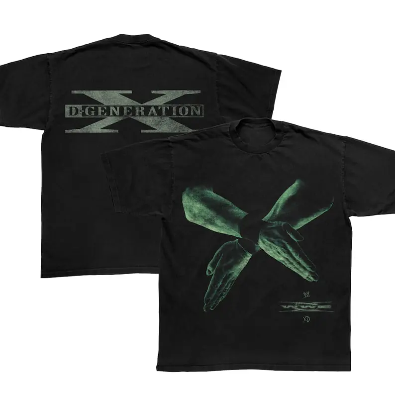 D-Generation X DX WWE Vintage Wrestling Graphic T Shirt Attitude Era Degeneration X Fan Unisex Retro Wrestling Tee