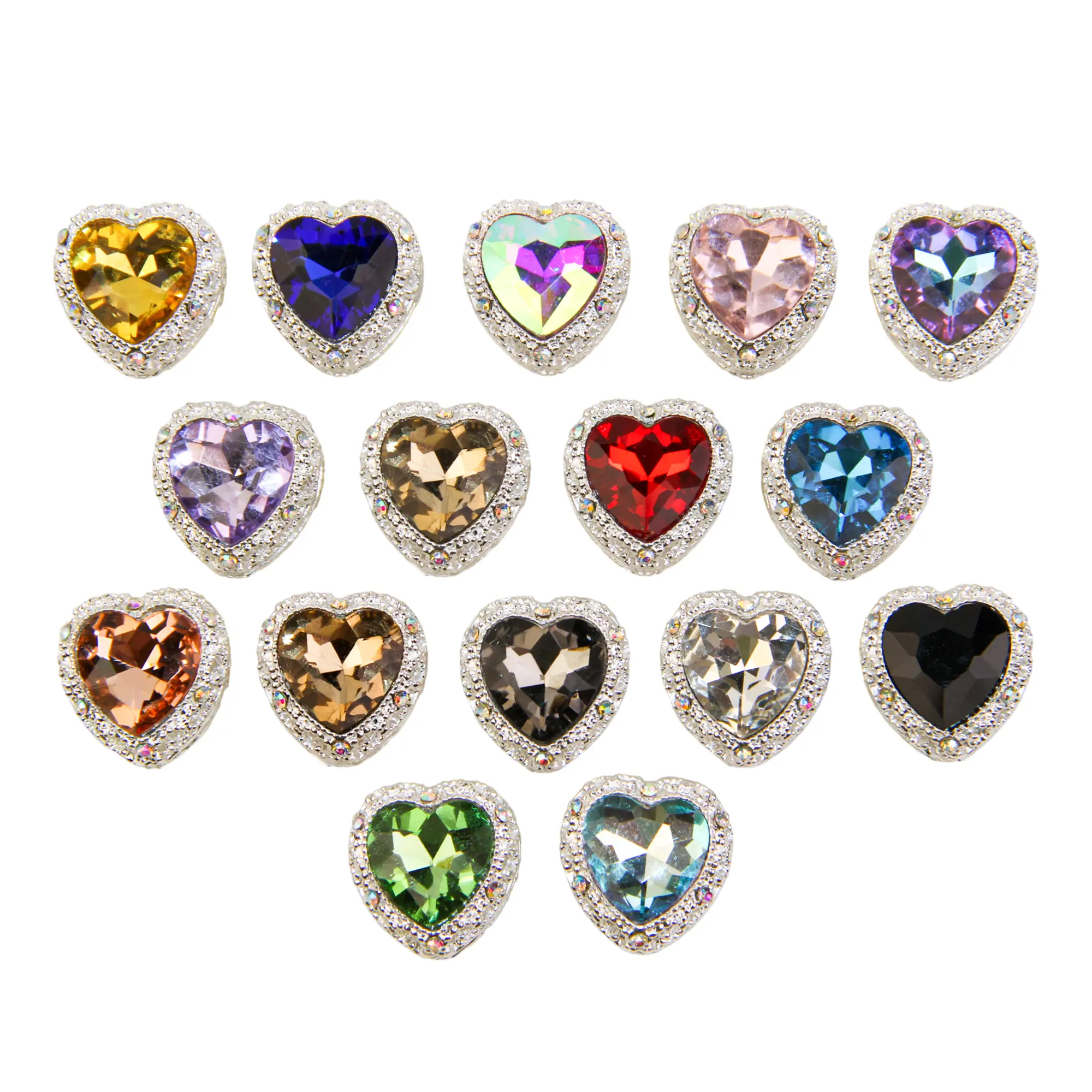 Alloy fancy Heart (1 COLOR EACH) shiny high-quality Gifts Home Decor