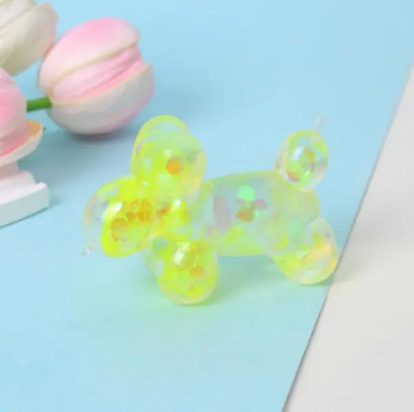 Squeeze Balloon Puppy—Yellow