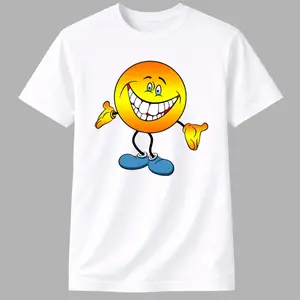 Cheeky Grin Character T-Shirt – Bold Smiley Face Graphic Tee | Playful Meme Aesthetic Streetwear & Fun Mood Expression Gift for Men and Women by Ms. Lauren Charles Design