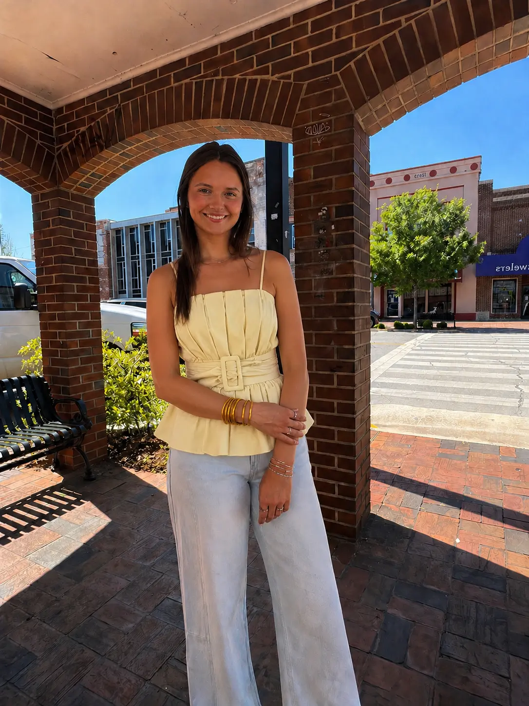 Ryleigh Buckle Sleeveless Top