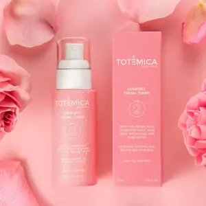 TOTEMICA Comfort Facial Toner Daily Smooth 50ml - Vegan Hyaluronic Acid Soothing Moisturizer for All Skin Types Restore Aloe