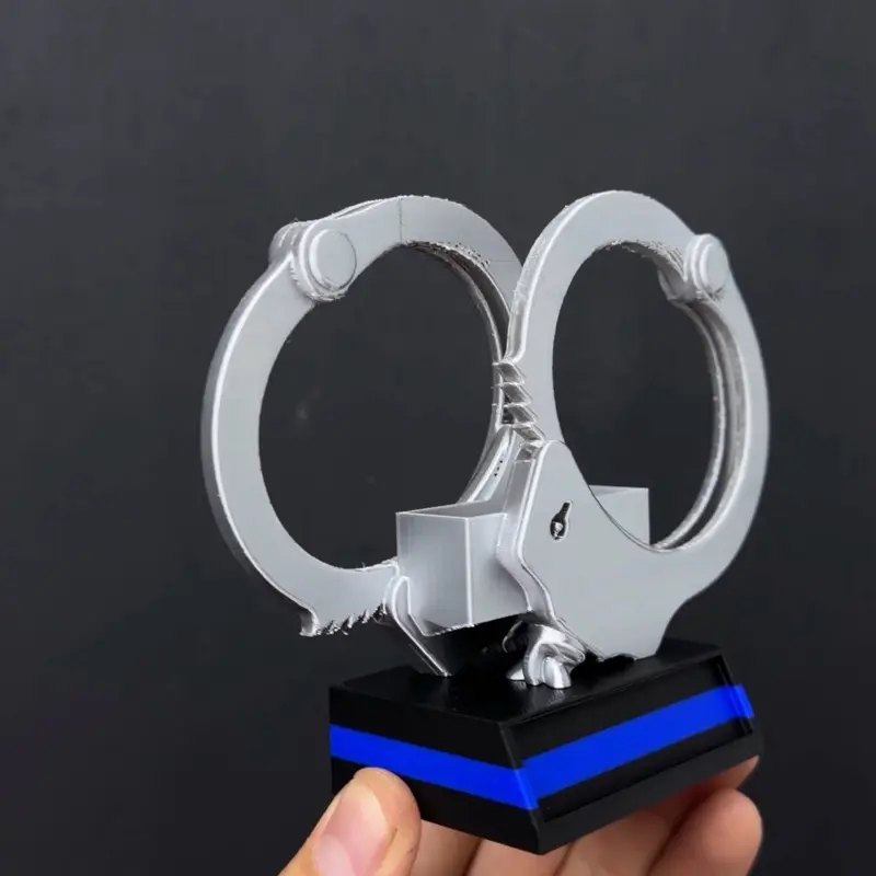 Thin Blue Line Handcuff Business card Holder