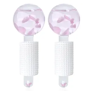 2pcs Ice Globes & Ice Roller for Face and Eyes, Facial Massage Tools, Facial Care Tools, Reduce Wrinkles & Puffiness, Cooling Globes & Roller Ball for Glowing Skin