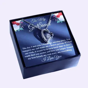 To My Girlfriend - Forever Love Necklace Necklace For Girlfriend, Promise Necklace For Her, Girlfriend Gift Ideas, Birthday Gift For Girlfriend, Gift For Girlfriend, Christmas Necklace For Girlfriend woman girl holiday gift