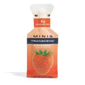 Strawberry Glucose Gels - 8g - Natural Sweet Snack Candy