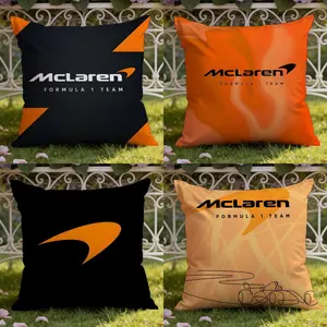 Brand Cool Car McLaren Cushion Cover Ultra-Soft Reversible Plush Pillow Cover Perfect for Car Rides Sofa Lounging Bedroom Relaxation Heartfelt Gift for Family & Friends