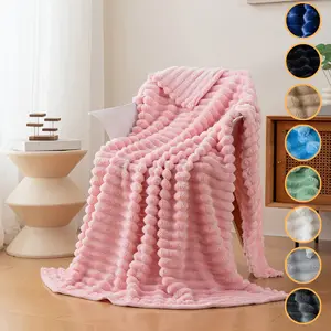1pc Solid color simple flannel blanket, soft and fluffy throw blanket, suitable for beds, sofas, camping, Christmas, birthday perfect gifts, multi-color options, Soft Warm Blanket