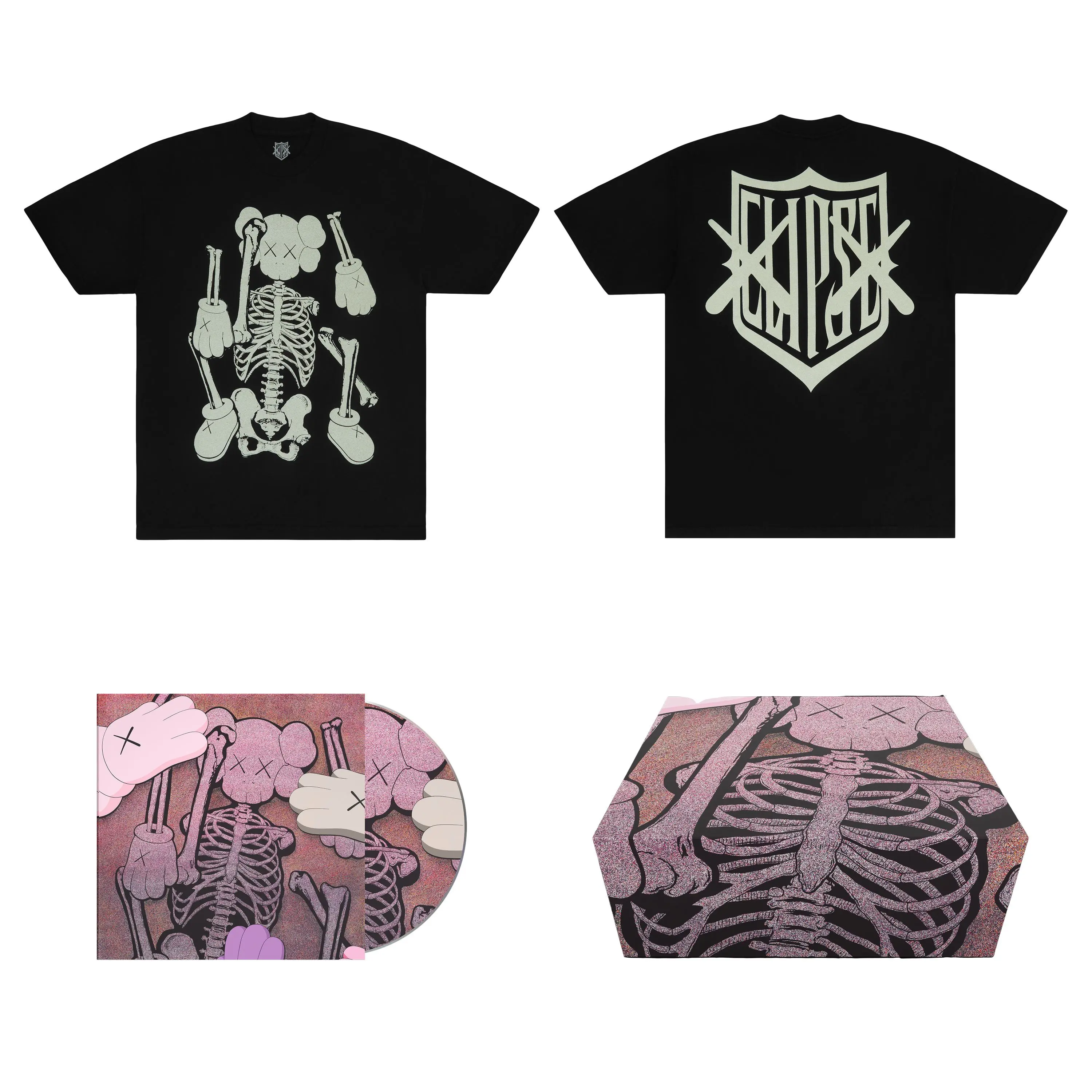 KAWS X Clipse Let God Sort Em Out Tee Box Set 2
