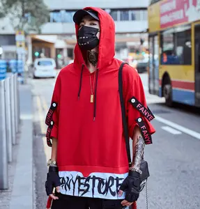 Fy039 Niepce Red Streetwear Fashion Artist Short Sleeves Hoodie