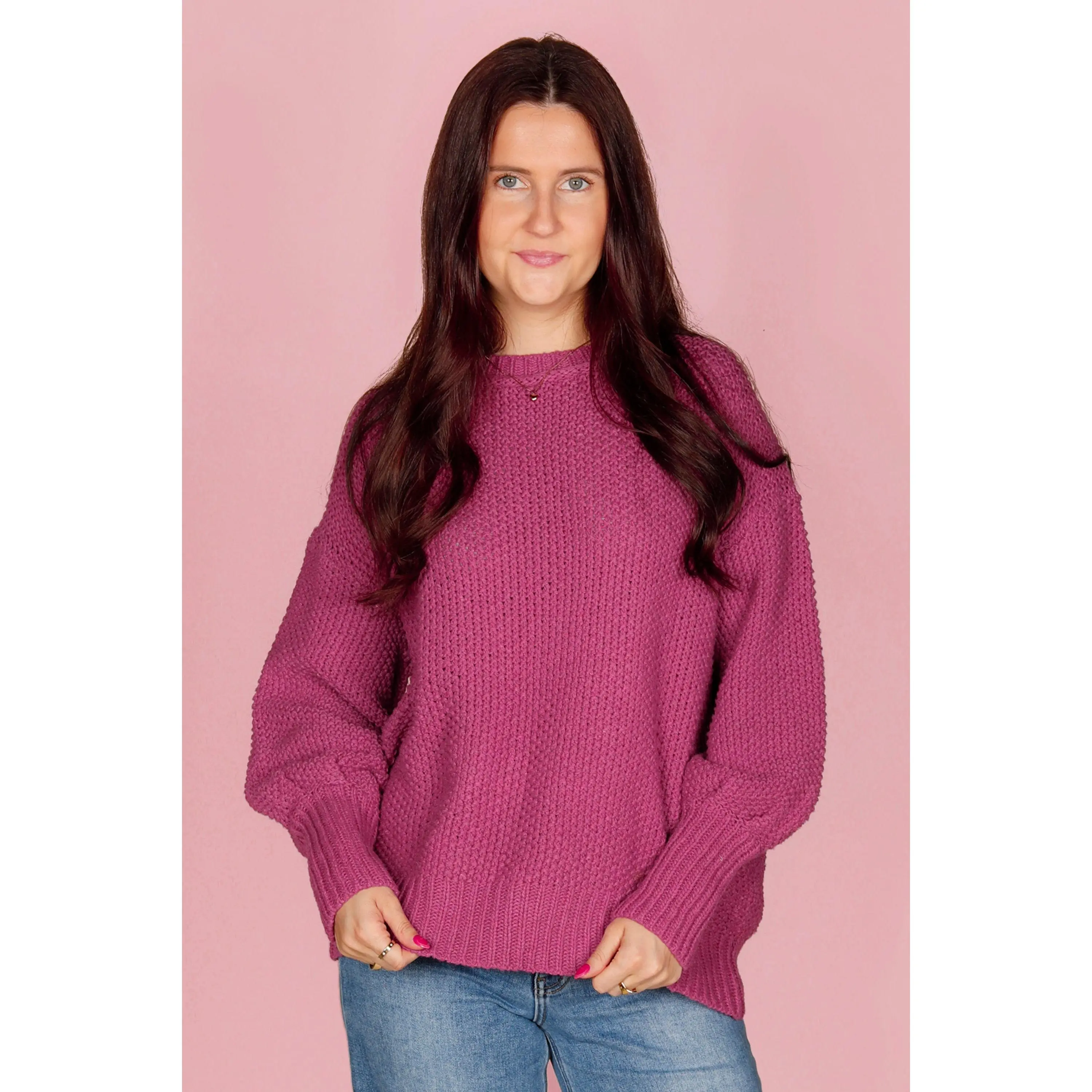 Carissa Magenta Sweater - FINAL SALE