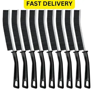 Hard Bristle Crevice Cleaning Brush, Small Cleaning Brushes, Skinny Gap Cleaning Tools for Household Use, Bathroom, Kitchen Plastic Comfortable Multicolor