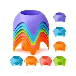 5-Piece Summer Beach Essential Set Colorful Drink Coasters Cup Holders Tropical Party Decor