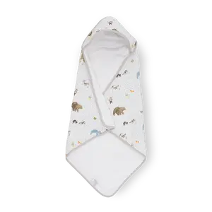 Infant Hooded Towel - Party Animals