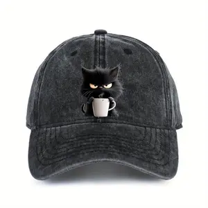 CampaignAdjustable Cotton Baseball Cap Suitable For Both Men And Women, Suitable For All Seasons And Washable |   Retro And Wear Pattern Hat |   Breathable, Lightweight And Sun-Protective Hat, Perfect For Fishing, Hiking And Ca,summervibes