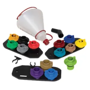 Lisle LIS-19912 Multi-Application Oil Funnel Set - 14 Piece