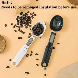 Digital Spoon Scale 0.1g Precision, Mini LCD Measuring Spoon for Food, Coffee, Flour & Powder, Kitchen Gram Scale