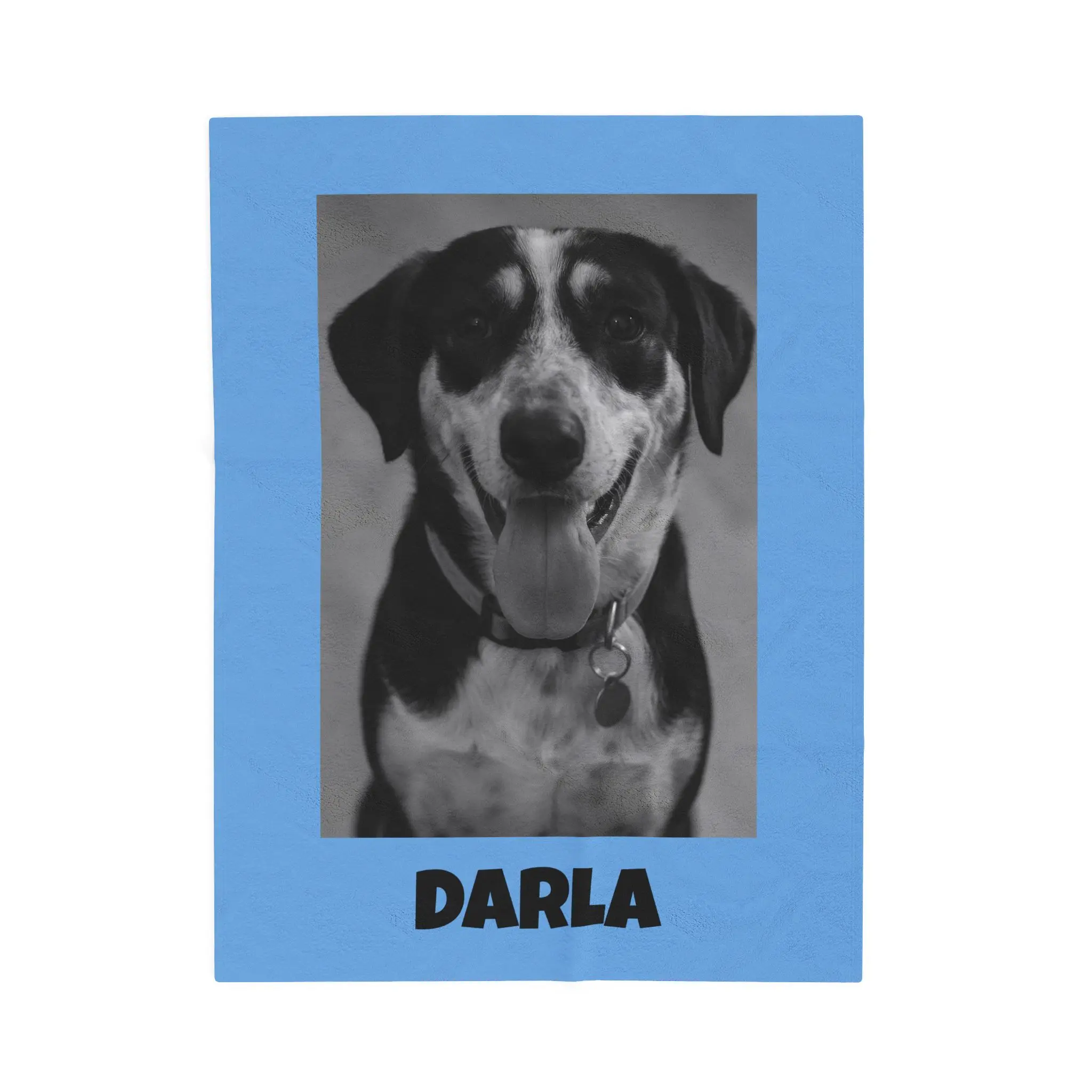 Customized Pet Photo Velveteen Plush Blanket, Durable High-Detail Portrait Throw, Machine Washable for Slow Mornings