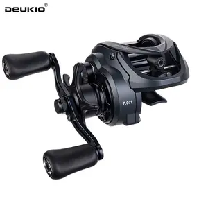 DEUKIO Micro Water Drop Reel, Full Metal Body, Lightweight Ceramic Bearings, 6kg Brake, 147g Weight, Easy Casting, Fish Alert Sound