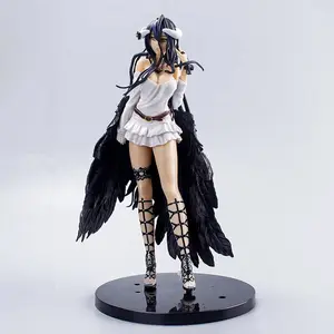 21cm Albedo Action Figures black wings Protector PVC Collectile figure Undead girl home Decoration Model Toys For kid gift