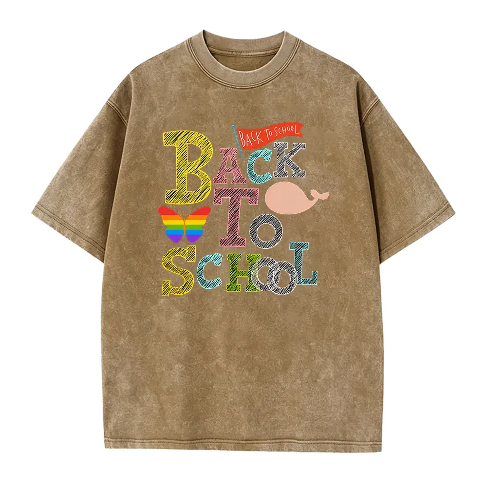 Back to School T-Shirts Heavyweight T-Shirt Men Same Style for Men And Women 2026 Summer Short-Sleeved Printed T-Shirt Men'S T-Shirt for Men Casual Short Sleeve 1pc 100% Heavy - Comfortable Crew Neck, Soft Adorable Tees