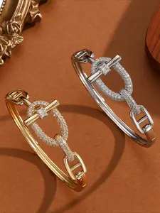 High-end Horseshoe Buckle Bracelet Bracelet Elegant Bangle Jewelry Valentine's Day Mother's Day Halloween Day Family Gift Exquisite Trendy Bracelet